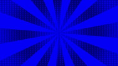 Canlandırılmış Modern karikatür tarzı merkezi yoğunlaştırılmış dönüşümlü çizgiler Mavi fütüristik arkaplan