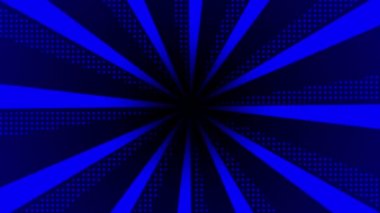 Canlandırılmış Modern karikatür tarzı merkezi yoğunlaştırılmış dönüşümlü çizgiler Mavi fütüristik arkaplan