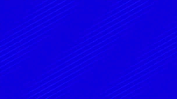 Linhas Diagonais Animadas Simples Elegante Fundo Azul — Vídeo de Stock