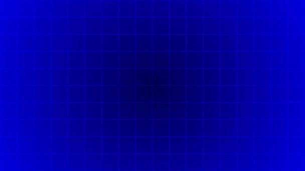 Мультипликационный Современный Движущийся Синий Сетки Линий Футуристического Фона — стоковое видео