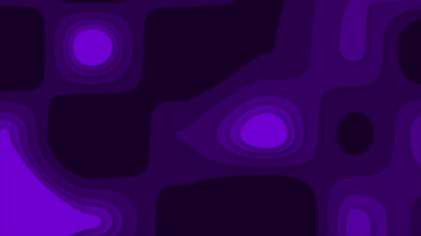 アニメーションされた紫色の色移動3D深さのペーパーは背景を切りました — ストック動画