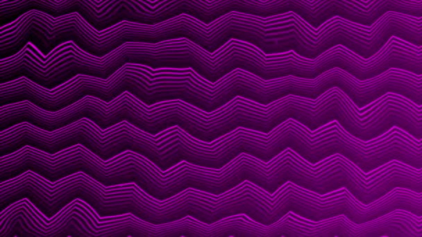 Canlandırılmış Pembe Zigzag Kıvrımlı Çizgiler Arkaplanı — Stok video