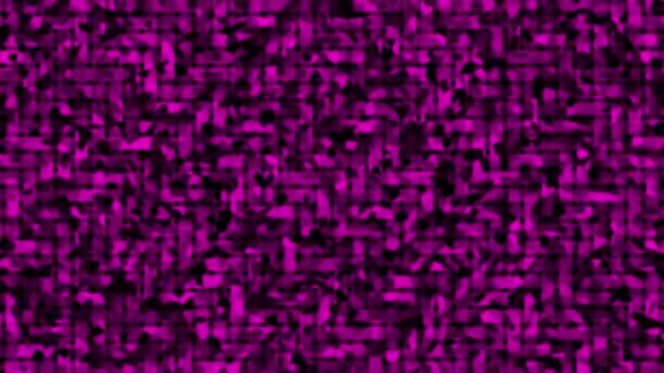 Animált Fekete Rózsaszín Mozgó Mozaik Csempe Minta Háttér — Stock videók