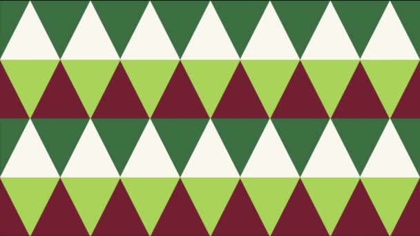 Animé Brun Vert Foncé Illusion Formes Triangulaires Couleur Créant Fond — Video