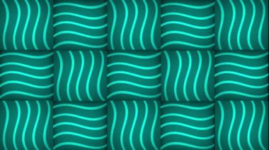 Canlandırılmış Cyan rengi, parlak çizgili dijital kare kiremitler