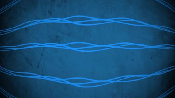 Animated Abstract Flowing Fluid Waves Pattern Strips Waves Stripes Textured — Stock Video
