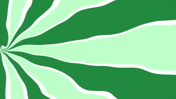 动画绿色双音波浪形图案简朴简朴的背景 — 图库视频影像