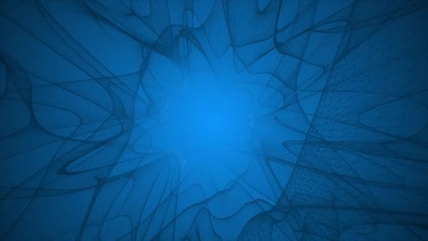 Animált Dark Royal Kék Elvont Geometrikus Formák Technológiai Háttér Rács — Stock videók