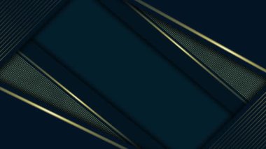 Canlandırılmış basit ve modern altın çizgiler Kraliyet mavi arkaplan, minimal arkaplan