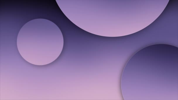Animato Viola Nero Colore Elemento Circolare Gradiente Sfondo — Video Stock