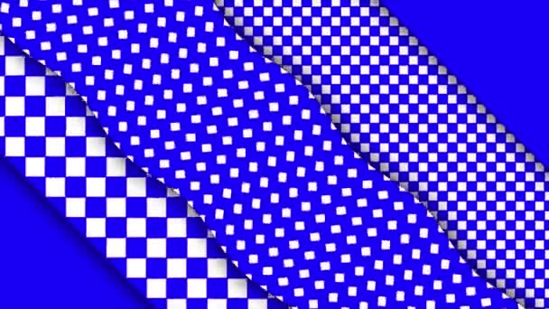 Patrón Abstracto Color Azul Animado Con Animación Línea Morfología Como — Vídeos de Stock