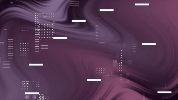 アニメーションピンク色グラデーション背景 モーショングラフィックス抽象形状 — ストック動画