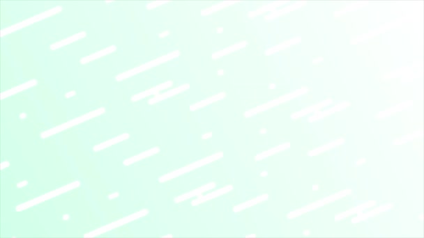 Анимационные Белые Линии Движущиеся Шестиугольному Рисунку Бирюзовый Цвет Фона — стоковое видео