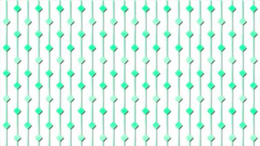 Canlandırılmış Cyan parçacıkları ışık ışınları ile dijital 3D teknolojik siber uzayda uçuyor. Dijital matris geleceksel arkaplanı