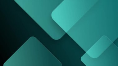 Canlandırılmış Cyan parçacıkları ışık ışınları ile dijital 3D teknolojik siber uzayda uçuyor. Dijital matris geleceksel arkaplanı