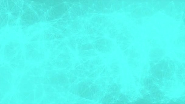 Анімований Красивий Блакитний Колір Рухомі Частинки Футуристичний Фон Простий Елегантний — стокове відео