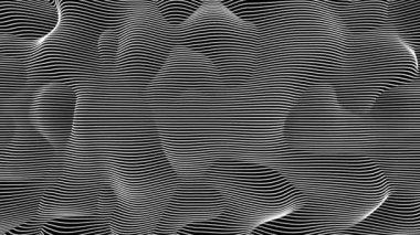 Animasyon süper havalı fütürist ışıldayan şebeke arka planı, karanlık yüksek teknoloji arka planında ızgara taşıma