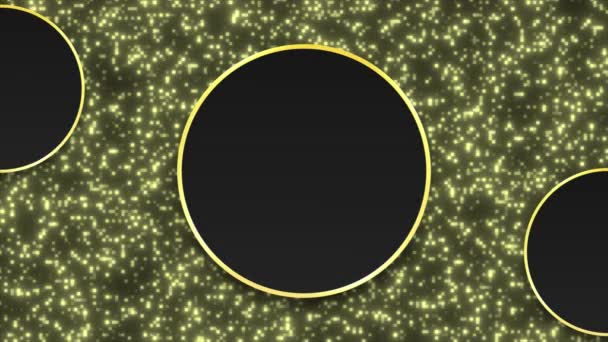 Анімовані Прості Сучасні Розкішні Золоті Лінії Чорний Фон Мінімальний Фон — стокове відео