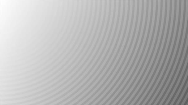 Анимационный Белый Черный Градиентный Фон Движущимися Повторяющимися Линиями Волновой Фон — стоковое видео