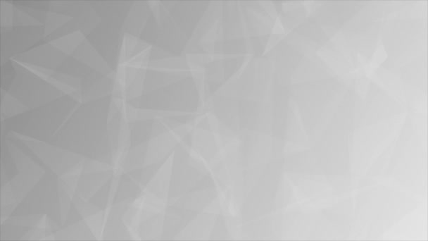 Анімовані Простий Елегантний Низький Полі Геометричний Фон Білий Чорний Кольори — стокове відео