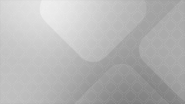 Анімовані Простий Елегантний Фон Білого Чорного Кольорів Квадратних Форм — стокове відео