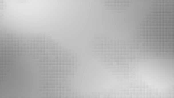 Puntos Circulares Animados Alta Tecnología Color Blanco Negro Que Aparecen — Vídeo de stock