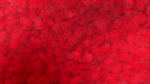 Canlandırılmış Kırmızı Renk Parlak Parçacıklar Güzel Arka Plan Görünen Kaybolan — Stok video