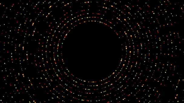 Κινούμενα Sci Φουτουριστικό Κυκλικό Φόντο Κουκκίδες Για Λογότυπο Αποκαλύπτουν Εισαγωγή — Αρχείο Βίντεο