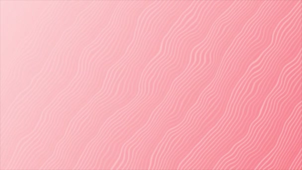 Анімований Червоний Колір Простий Стильний Візерунок Діагональних Ліній Мінімальний Геометричний — стокове відео