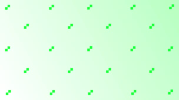 Анимированный Simple Hallows One Green Square Pattern Background Square Background — стоковое видео