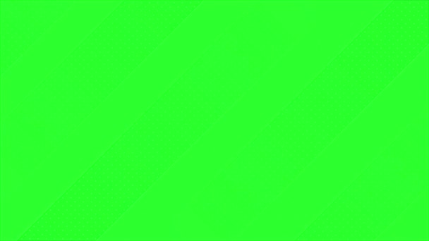 Animowany Nowoczesny Zielony Kolor Diagonalne Paski Okrągłymi Kropkami Proste Eleganckie — Wideo stockowe
