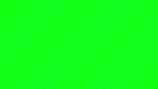 アニメーション シンプルでエレガントな対角線 緑の背景 — ストック動画