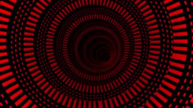 Animasyon yüksek teknolojili kırmızı tünel arka planı, gelecekteki tünel arka planı