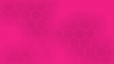 Canlandırılmış Basit ve zarif eflatun kırmızı renk altıgen desen fütüristik minimum arkaplan