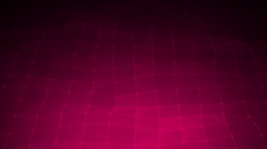 Canlandırılmış Magenta Kırmızı renkli yüksek teknolojili noktalar ve çizgiler plexus fütüristik teknoloji arka planı, soyut teknoloji veri arkaplanı kavramı