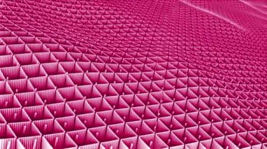 magenta kırmızı renk 3d küp dalga deseni oluşturur basit ve klas arkaplan, en az şekil geometrik arkaplan