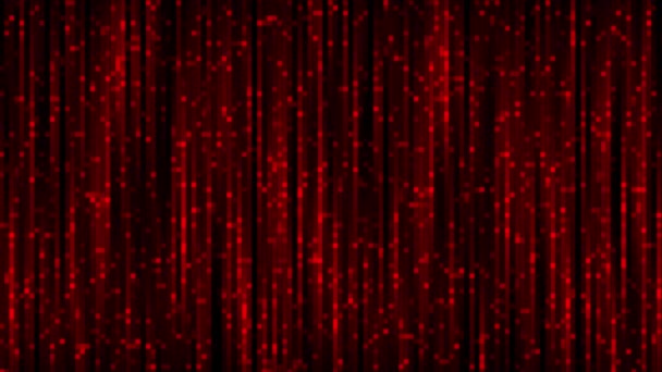 Animado Cor Vermelha Bokeh Partículas Gradiente Abstrato Fundo Futurista Brilho — Vídeo de Stock