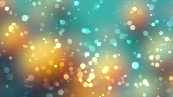 Κινούμενα Πολύχρωμα Glitter Φυσαλίδες Σωματίδια Κινούνται Προς Πάνω Φουτουριστικό Αφηρημένο — Αρχείο Βίντεο