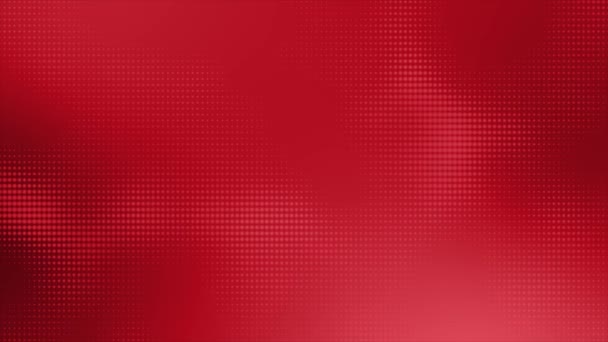 Animado Simples Elegante Gradiente Cor Vermelha Abstrata Pontos Circulares Fundo — Vídeo de Stock