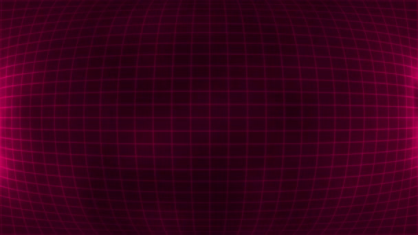 Animert Superkul Futuristisk Glødende Grid Bakgrunn Beveger Grid Mørk Tech – stockvideo