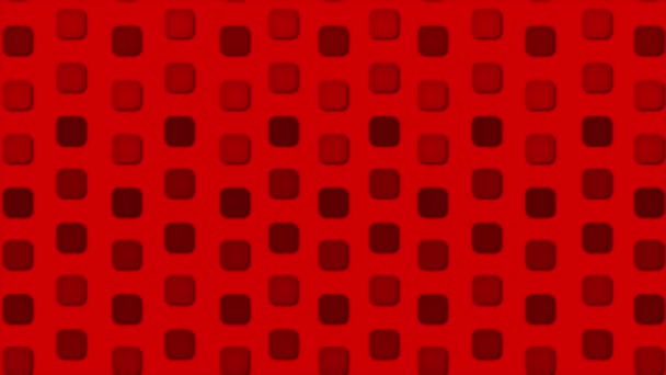 Анімовані Простий Елегантний Червоний Квадрат Коробки Візерунок Геометричний Фон — стокове відео
