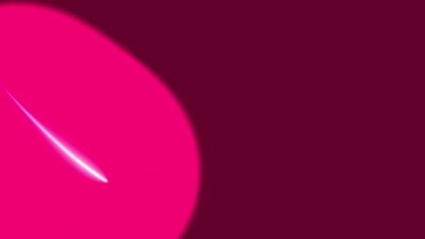 Magenta Red Glowing Particles Element Rotating Circular Motion Black Background — Stock Video
