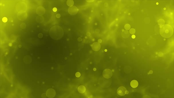 Animated Abstract Background Fading Lime Green Particles Designed Background Texture — Stock Video