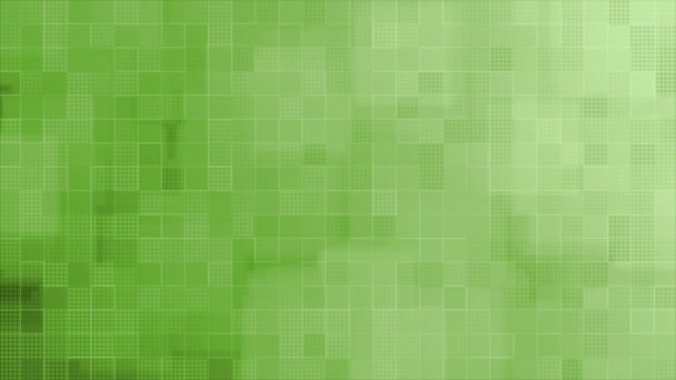 Animado Limão Verde Quadrado Caixa Padrão Mosaico Azulejo Fundo Fundo — Vídeo de Stock