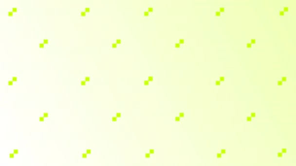 Animated Eenvoudige Halve Toon Limoen Groen Wit Vierkant Patroon Achtergrond — Stockvideo