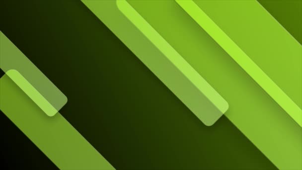 Анимированный Лайм Зеленый Абстрактный Геометрический Прямоугольник Формирует Минимальный Фон Прямоугольник — стоковое видео
