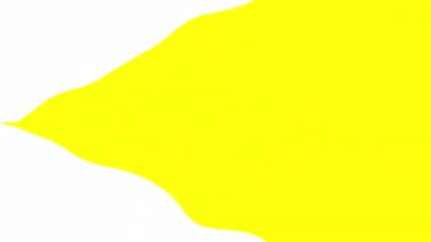 애니메이션 노란색과 간단한 최소한의 — 비디오