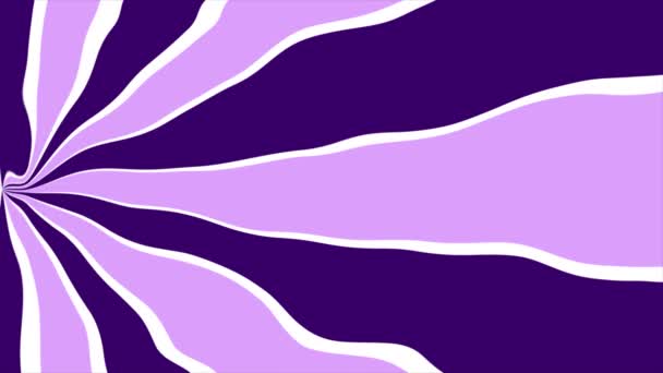 动画紫色和蓝色双音波浪形图案简朴的背景 — 图库视频影像