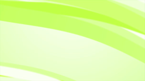 Animierte Abstrakte Lindgrüne Kurvenwellen Fließenden Unscharfen Hintergrund Nahtlose Looping Animation — Stockvideo