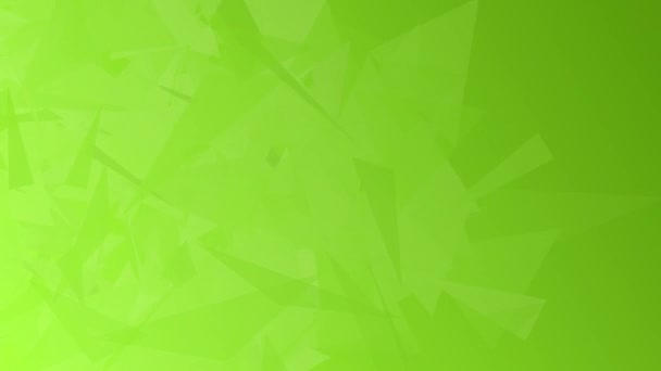 Animated Abstract Geometrical Crystal Diamond Lime Green Animated Background Simple — Stock Video